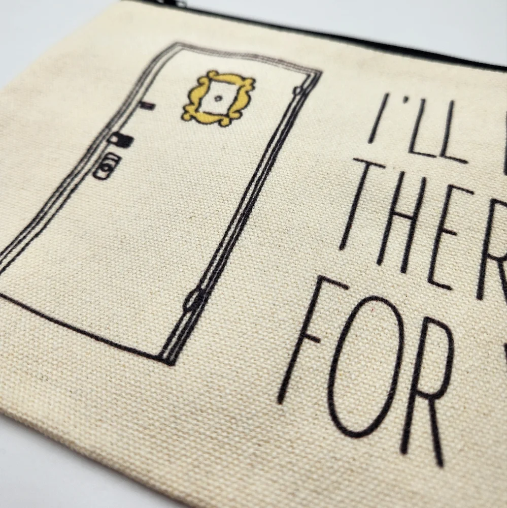 Friends zipper pouch, I'll be there for you, canvas - Picture 3 of 7